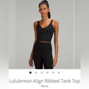 lululemon ribbed Align Crop Tank
